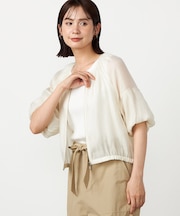 バルーンスリーブ シアーブルゾン