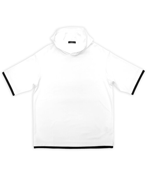【吸水速乾】フェイクレイヤード フーデッド Tシャツ
