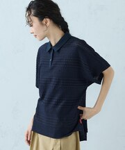 カットジャガード ポロシャツ
