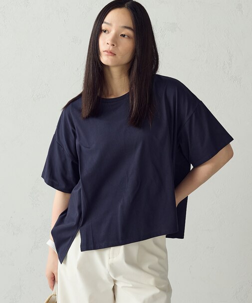 【抗菌防臭・接触冷感】アシンメトリーTシャツ
