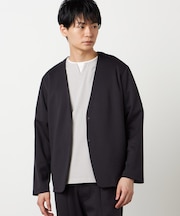 【セットアップ対応】ダンボールニット ノーカラージャケット
