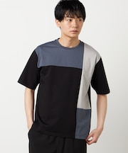 【接触冷感】USAコットン ブロッキングTシャツ