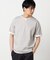 【接触冷感】USAコットン フェイクレイヤード キーネックTシャツ