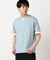 【接触冷感】USAコットン フェイクレイヤード キーネックTシャツ