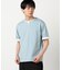【接触冷感】USAコットン フェイクレイヤード キーネックTシャツ