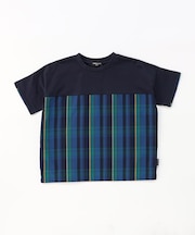 マドラスチェック 半袖Tシャツ