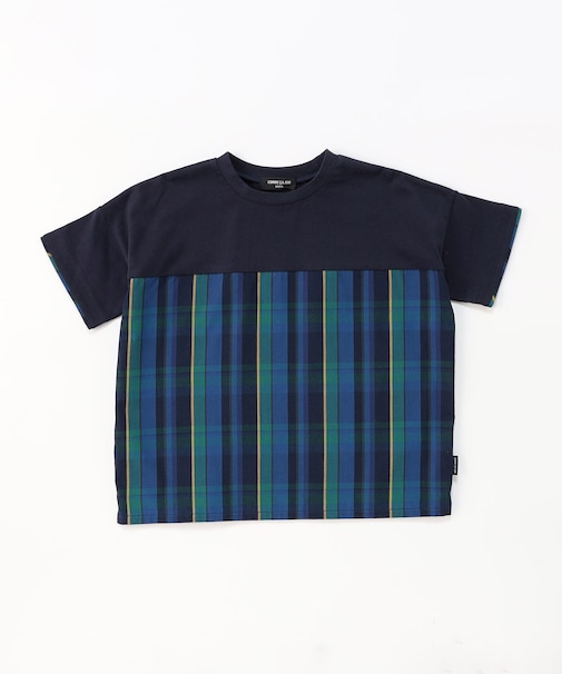 マドラスチェック 半袖Tシャツ