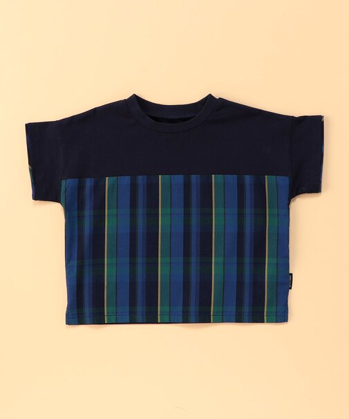 マドラスチェック 半袖Tシャツ(ベビーサイズ)