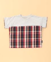 マドラスチェック 半袖Tシャツ(ベビーサイズ)