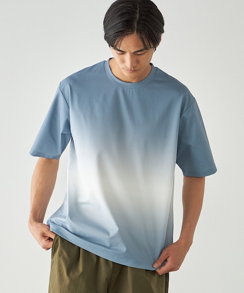 グラデーションプリント Tシャツ｜コムサイズムの通販｜&mall（アンド