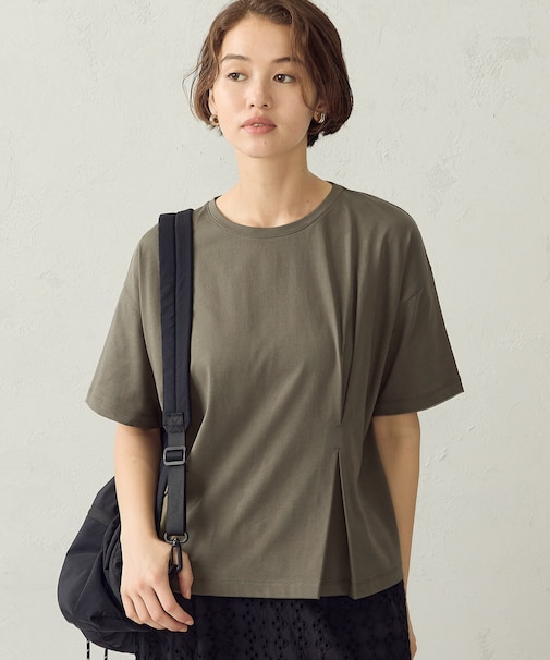 【接触冷感】サイドタックTシャツ