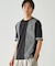 ストライプ ブロッキングTシャツ