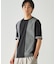 ストライプ ブロッキングTシャツ
