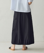 ナイロンストレッチ バルーンカーゴスカート