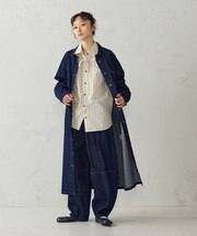 ベルト付き デニムワンピース