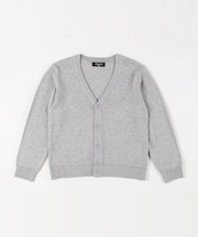 【オンライン限定カラー:グレー】ベーシック ニット カーディガン(140-160cm)