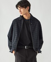 播州織 デニムライクシャンブレー ZIPブルゾン