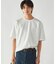 エンボスチェック クルーネックTシャツ