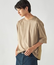 スエードタッチジャージ 五分袖Tシャツ
