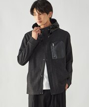 デニムライク ストレッチ デッキブルゾン