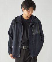 デニムライク ストレッチ デッキブルゾン