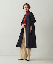 ノーカラー ニュアンス オーバーサイズコート