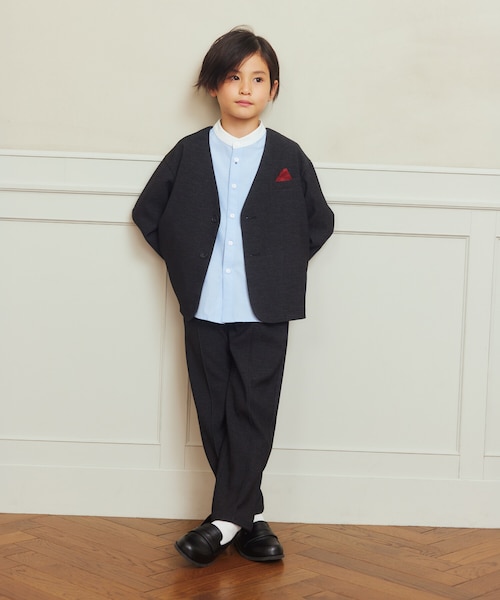 ノーカラージャケットセットアップスーツ(110cm-130cm)｜コムサイズム