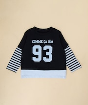 ナンバープリント フェイクレイヤードTシャツ(ベビーサイズ)