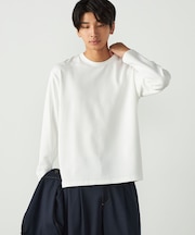パッチワーク風 チェックジャガードTシャツ