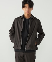 ウールライク グレンチェック ZIPブルゾン