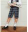チェック ハーフパンツ