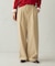【美しいベーシックパンツ】裏メッシュ ワイドパンツ