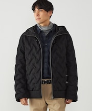 シームレスダウン フードブルゾン