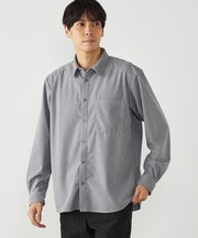 トリコットコーデュロイ ショートポイントカラーシャツ