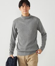 リブタートルネック ニット