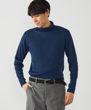 リブタートルネック ニット