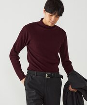 リブタートルネック ニット
