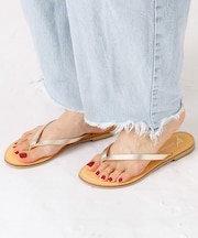 【NICOLAS LAINAS/ニコラスライナス】レザートングサンダル