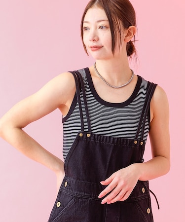 【Robert P.Miller/ロバートピーミラー】パネルリブタンクトップ【W