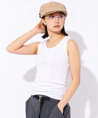 【Robert P.Miller/ロバートピーミラー】パネルリブタンクトップ【W