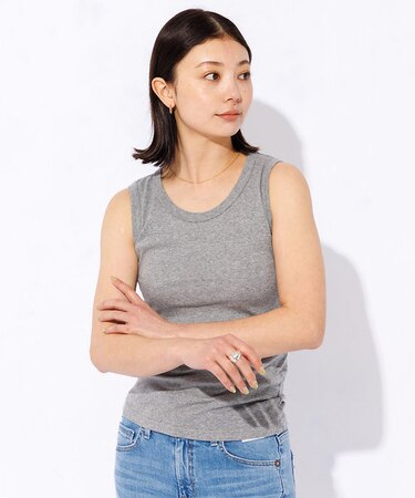 【Robert P.Miller/ロバートピーミラー】パネルリブタンクトップ【W