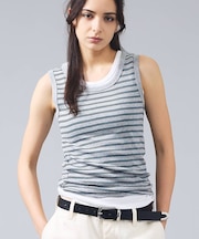 【Robert P.Miller/ロバートピーミラー】パネルリブタンクトップ【W