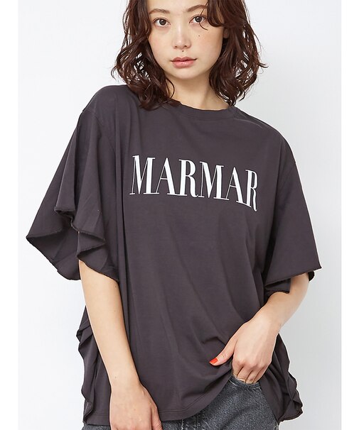 ＜別注＞【MICA&DEAL /マイカアンドディール】ロゴTシャツ / フレアス