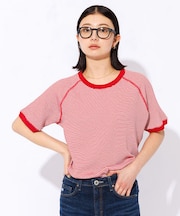 【FRUIT OF THE LOOM】ボーダーTシャツ / ワッフル / 半袖