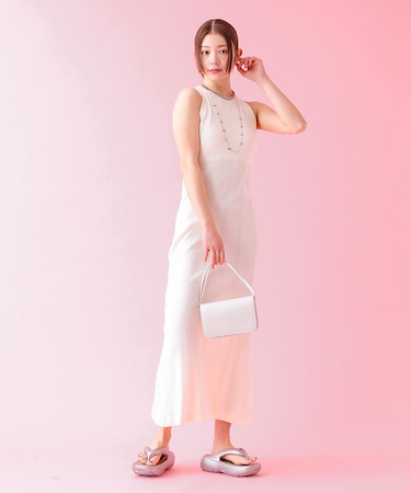 ＜25SS新色＞【Robert P.Miller/ロバートピーミラー】リブワンピ