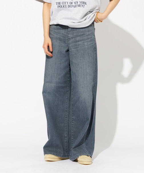 【SOMETHING/サムシング】LISA ワイド デニムパンツ