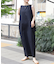 麻混ノースリーブタックワンピース