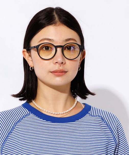 【IZIPIZI】ダテメガネ / ブルーライトカット / ボストン / クリアレ