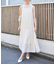 フェザーノースリーブワンピース
