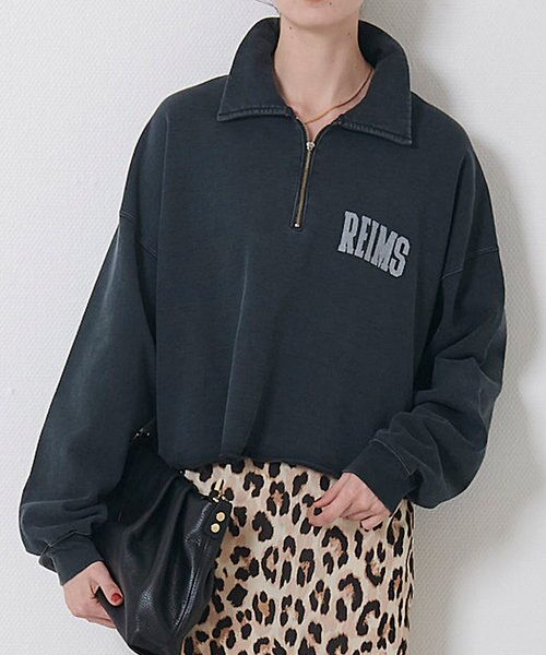 REMI RELIEF レミレリーフ別注ハーフzipスウェット REMI RELIEF/レミレリーフ】別注ハーフzipスウェット｜ルージュ